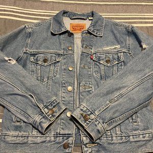 Levi's Women's Ex-Boyfriend Trucker - Pick Holes XS